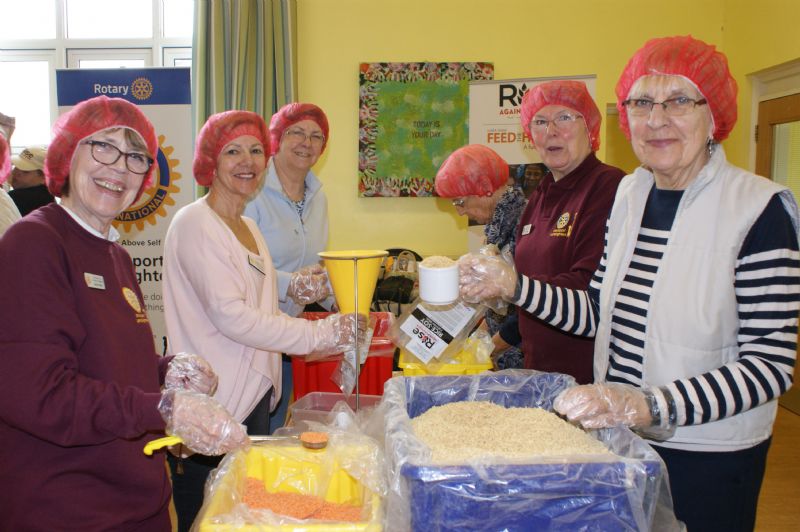 This picture shows members of the Rotary Club of Stockport Lamplighter who really enjoyed the event and the chance to work with colleagues from across the area.