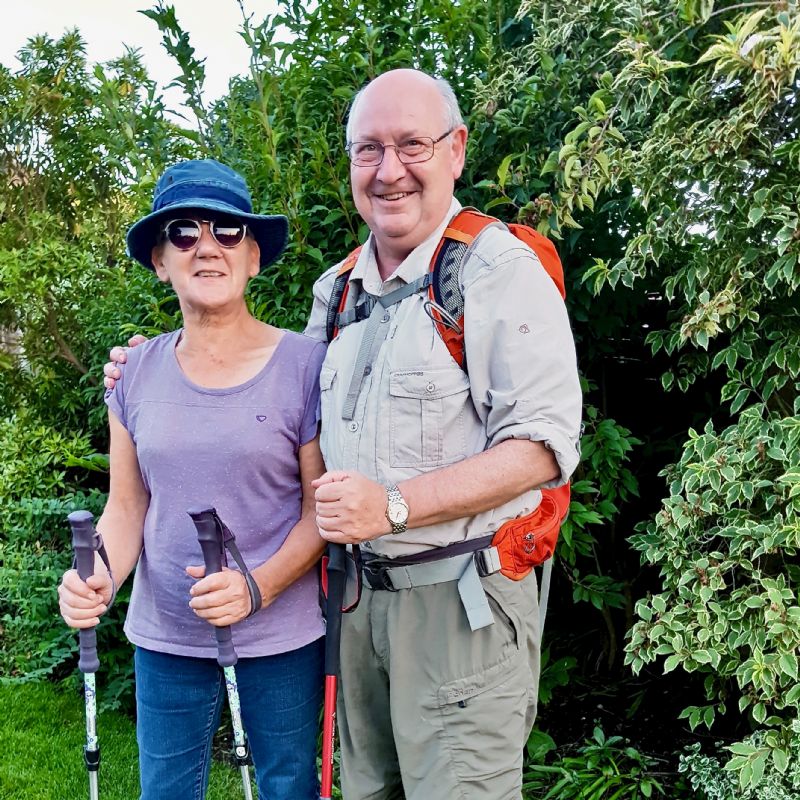 Warrington Rotary Club President George Wilkinson and his wife Pam