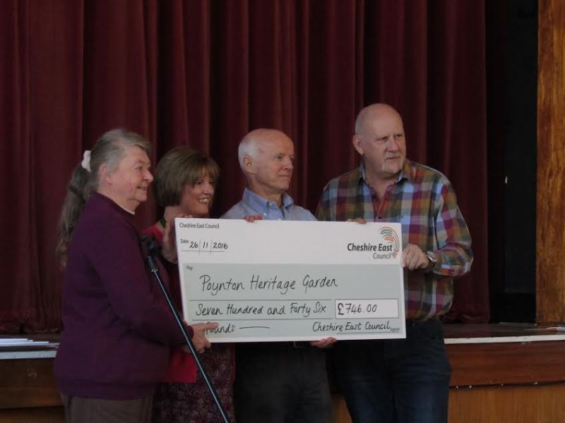 Poynton Heritage Garden, one of the successful Rotary supported bids