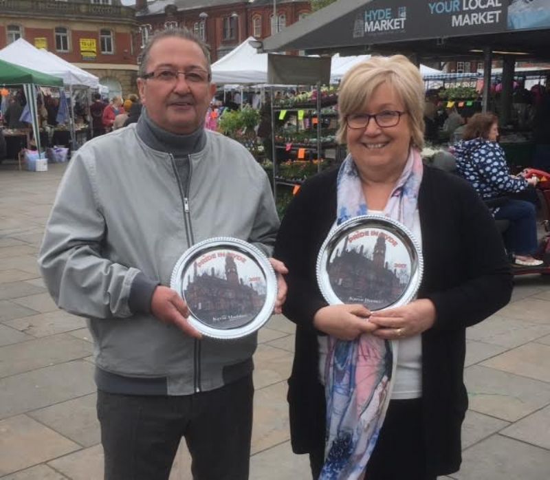 Kevin and Karen with their awards