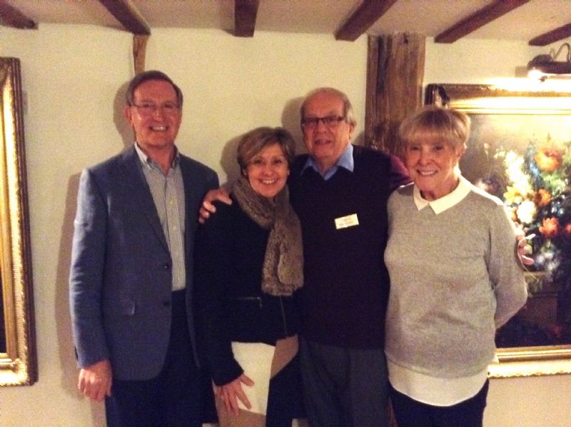 L to R: Rotary President Brian Hogan, Andrea Kinsey CEO Carer’s Trust, Rotarians Rod Goodier & Maggi Walker.